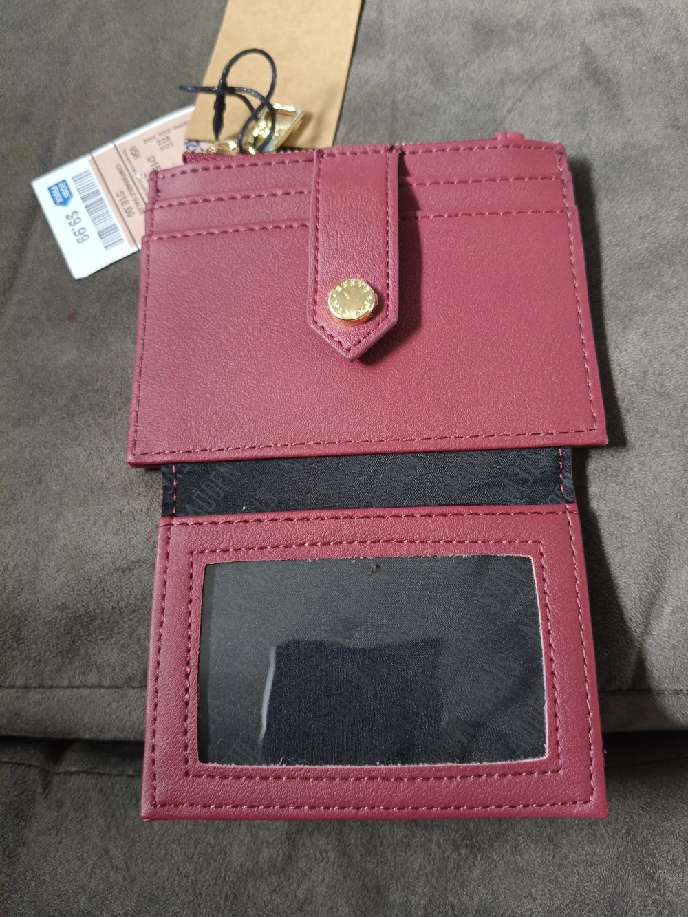 Steve Madden Card Case Wallet - Oxblood Red